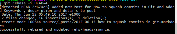 Git rebase